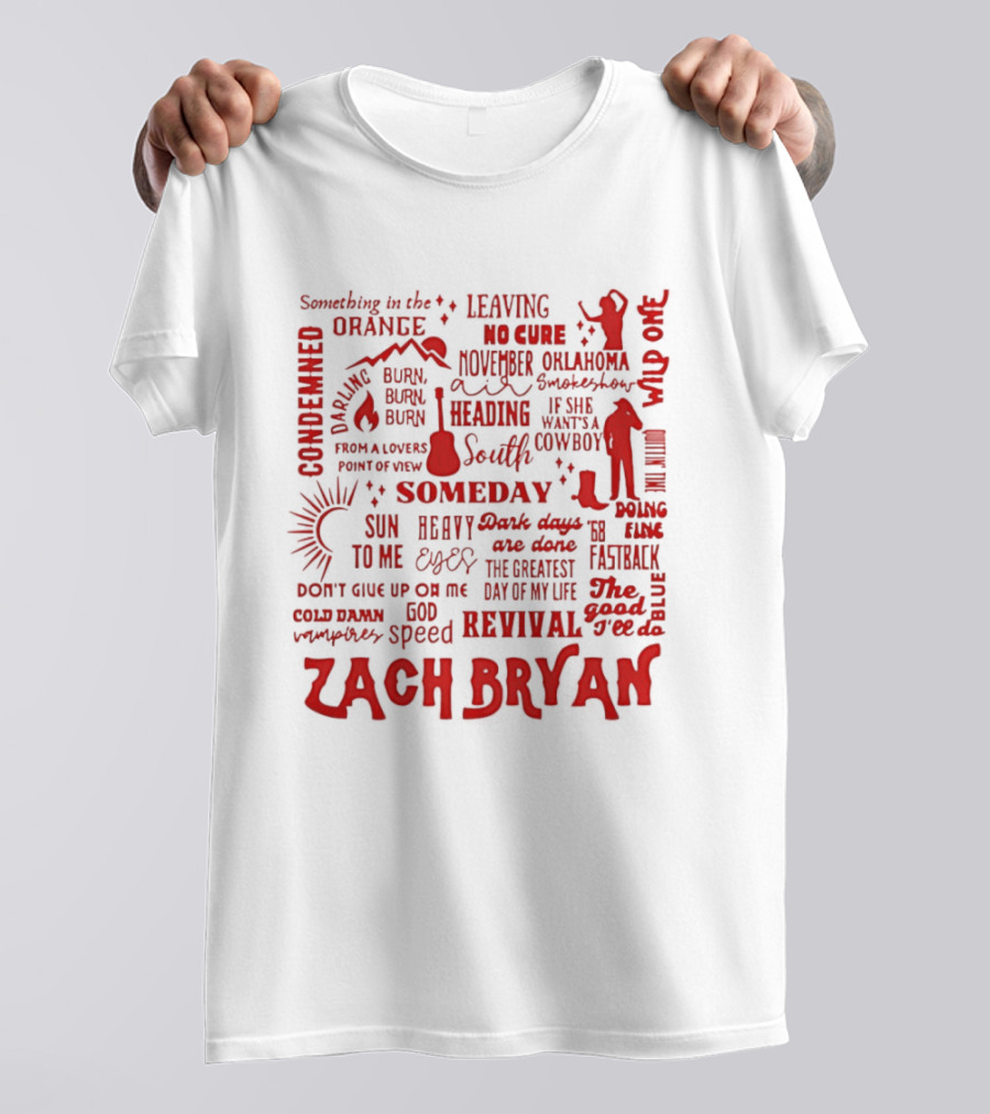 Zach Bryan Louisville Cardinals Heaven Tour 2026 Someday The Good I'll Do Revival Festive Cowboy Spirit T-Shirt