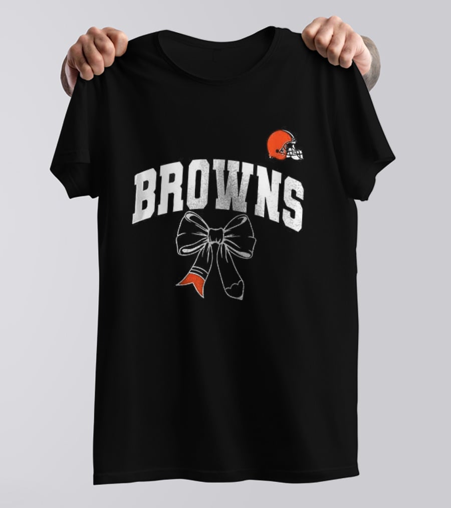 Cleveland Browns Retired Teacher Lover Ribbon Helmet T-Shirt