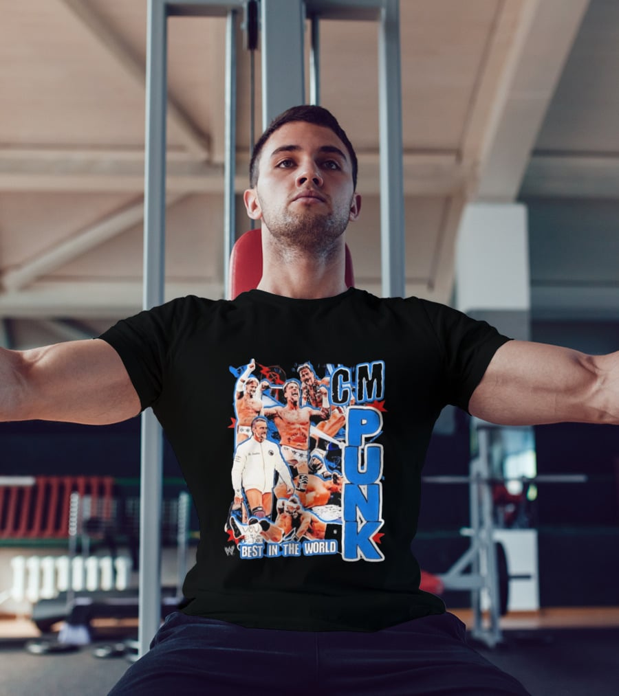 CM Punk Best In The World Pro Wrestling Collage CM Punk T-Shirt