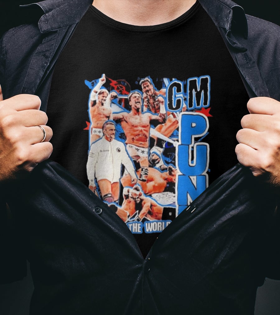 CM Punk Best In The World Pro Wrestling Collage CM Punk T-Shirt