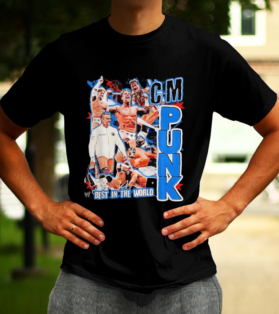 CM Punk Best In The World Pro Wrestling Collage CM Punk T-Shirt