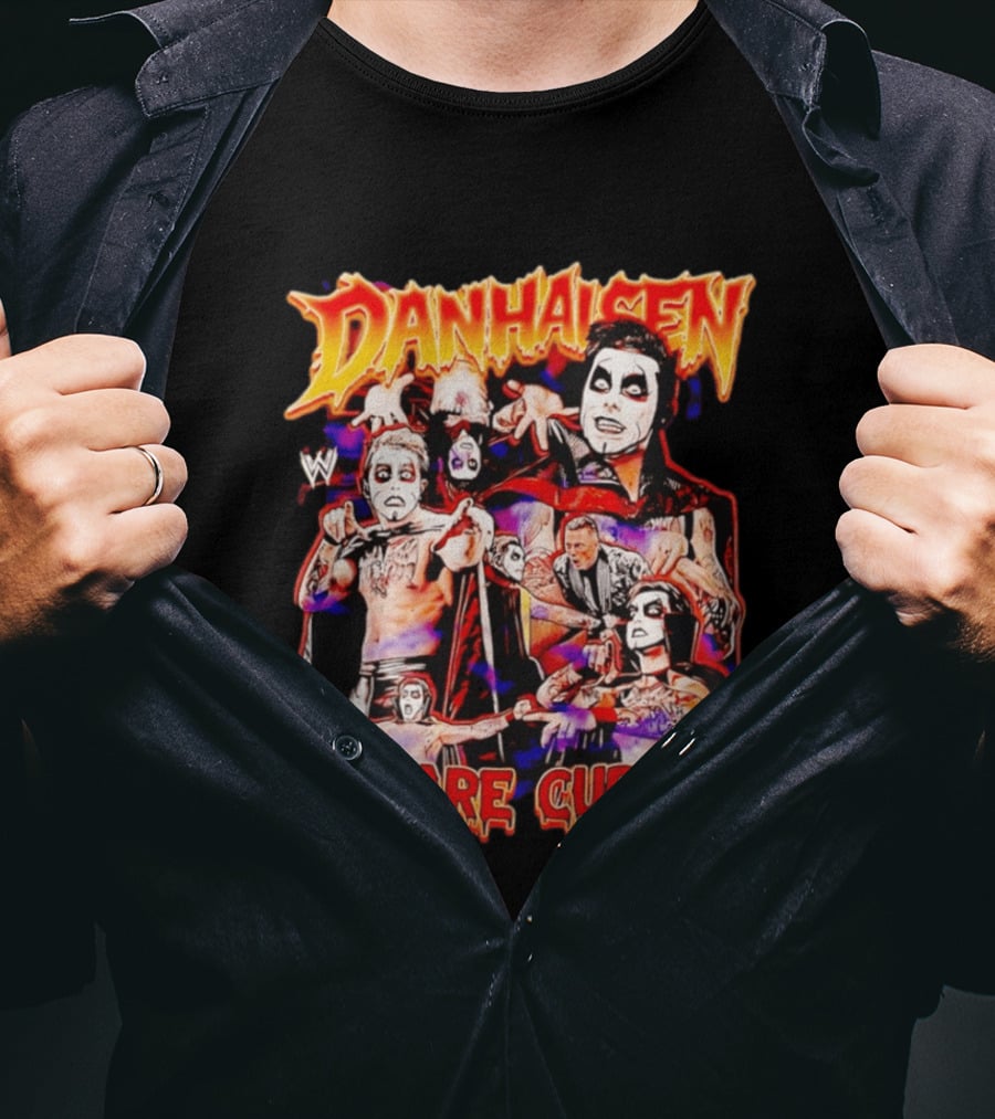 Danhausen WWE You Are Cursed Wrestling Montage Comic T-Shirt