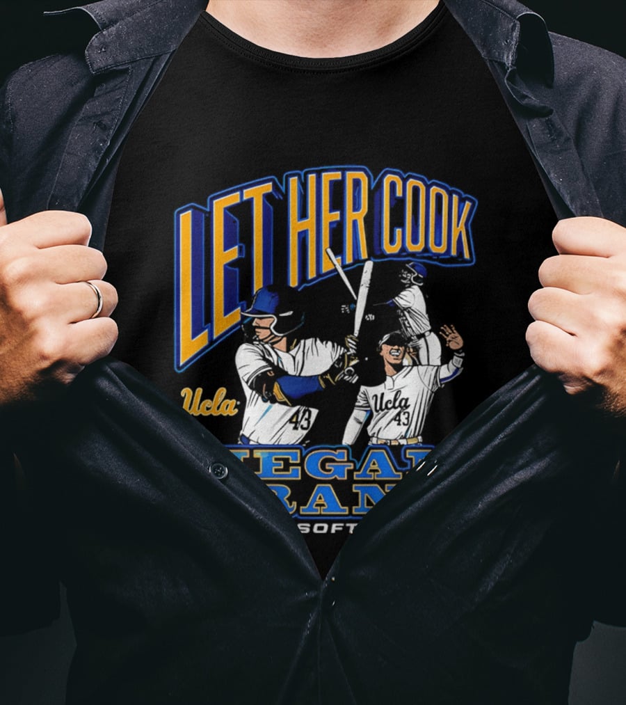 Let Her Cook Megan Grant UCLA Softball T-Shirt