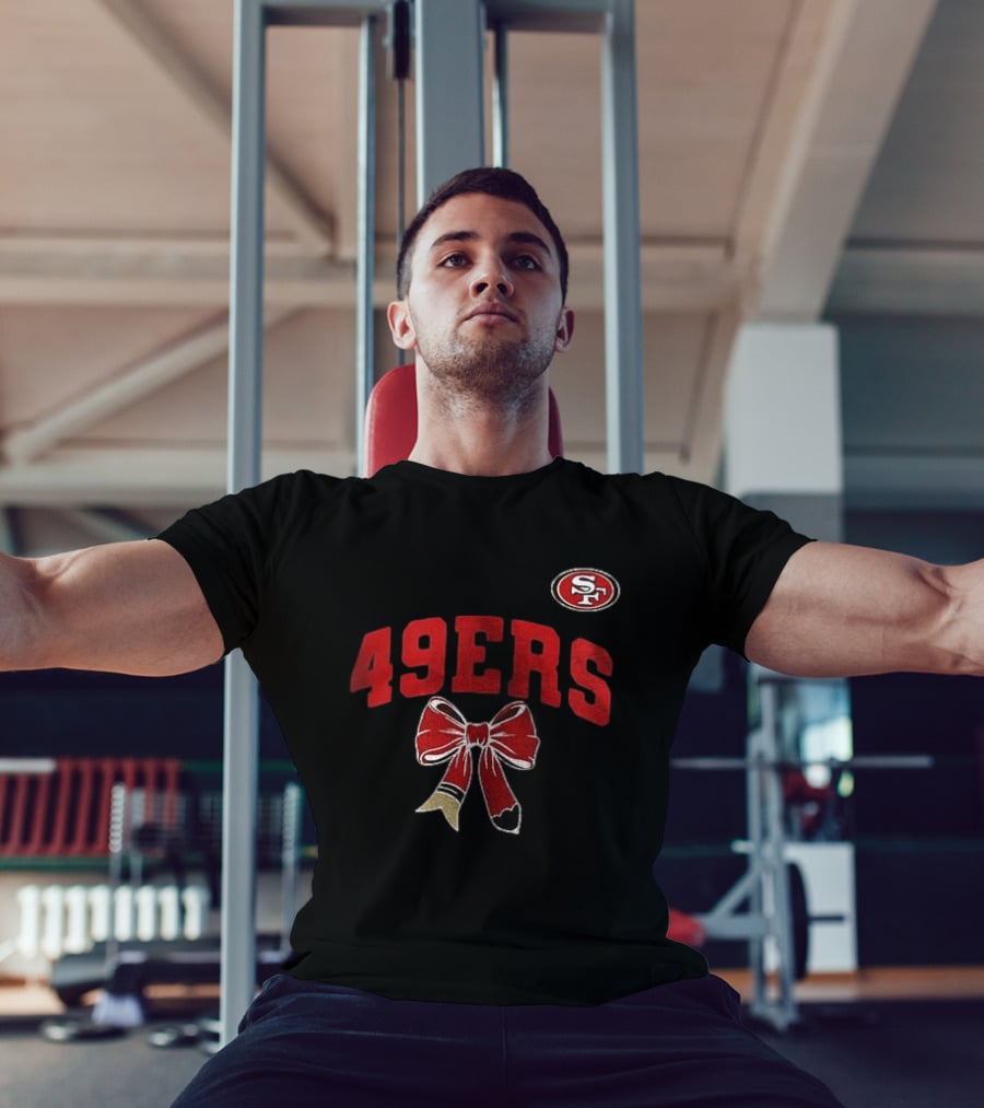 San Francisco 49ers 49ERS SF Ribbon Retired Teacher Lover T-Shirt