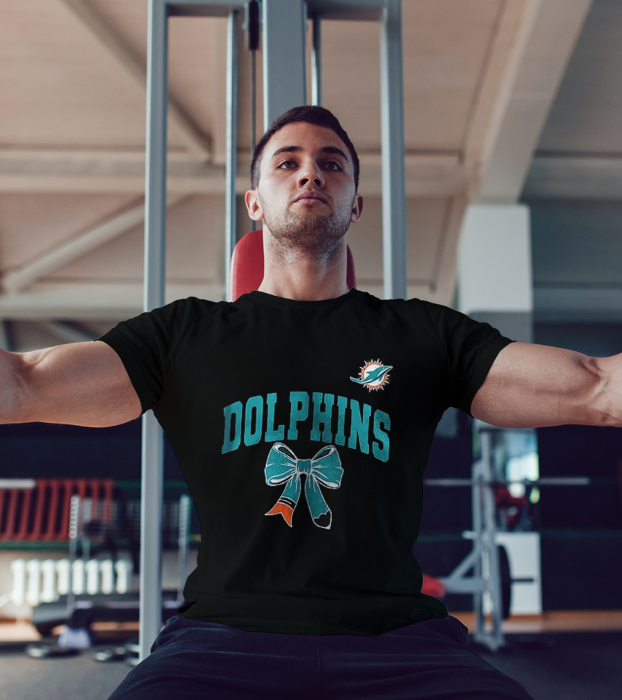 Miami Dolphins Dolphins Ribbon T-Shirt