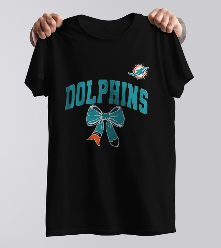 Miami Dolphins Dolphins Ribbon T-Shirt