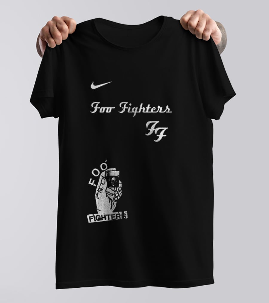 Foo Fighters Nike Do You Love Rock N Roll Skull Tattoo T-Shirt