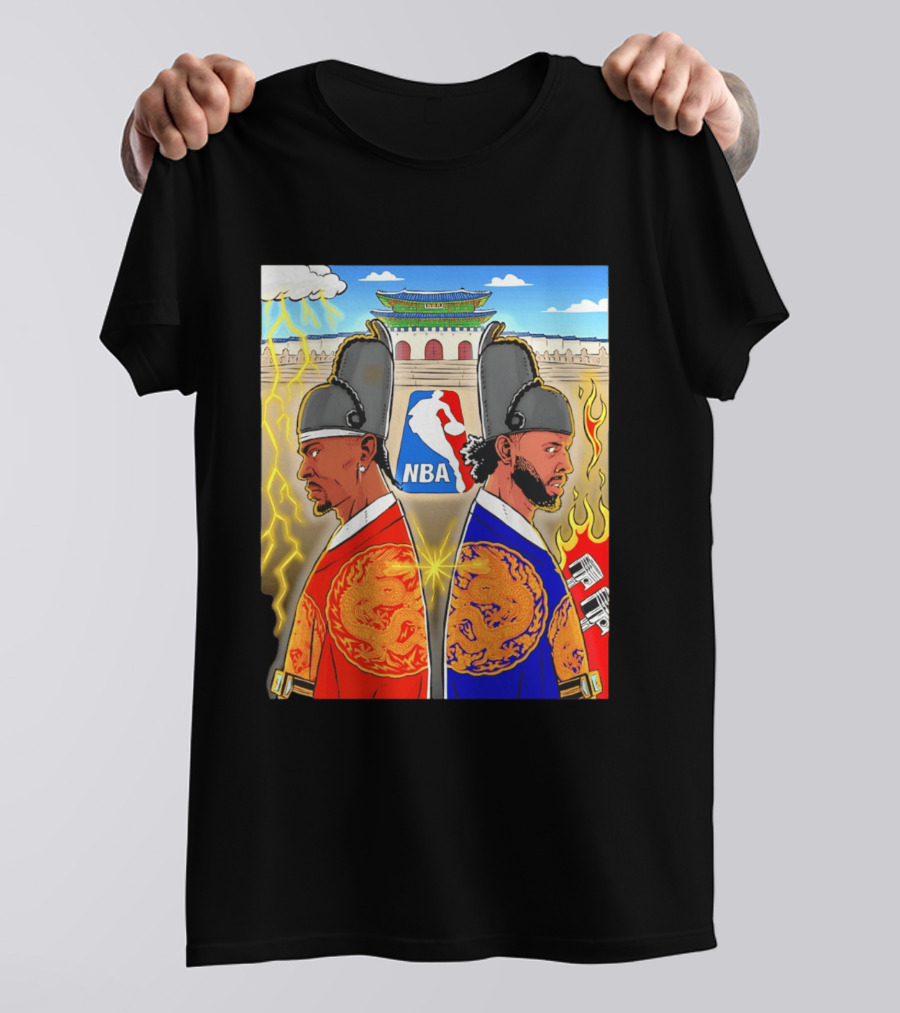 Shai Gilgeous Alexander Cade Cunningham 2026 NBA Korea Dragons Gyeongbokgung Palace T-Shirt