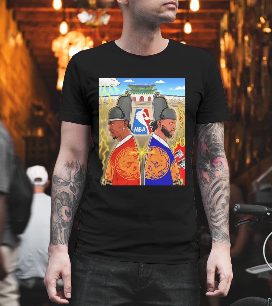 Shai Gilgeous Alexander Cade Cunningham 2026 NBA Korea Dragons Gyeongbokgung Palace T-Shirt