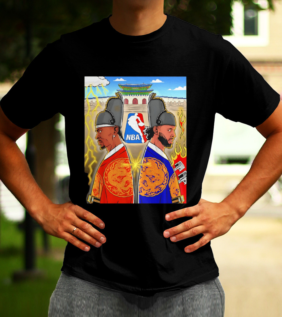 Shai Gilgeous Alexander Cade Cunningham 2026 NBA Korea Dragons Gyeongbokgung Palace T-Shirt