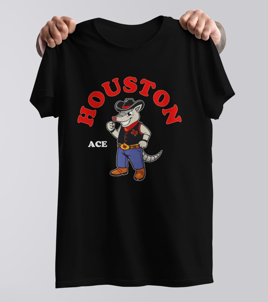 Houston Gamblers Armadillo Cowboy Ace 2026 T-Shirt
