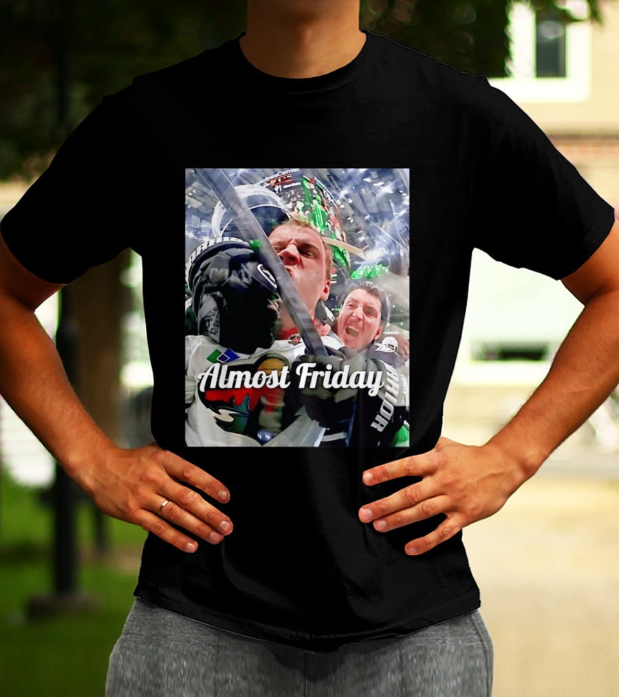 Almost Friday Hockey Hit Minnesota Wild Fan Celebration T-Shirt