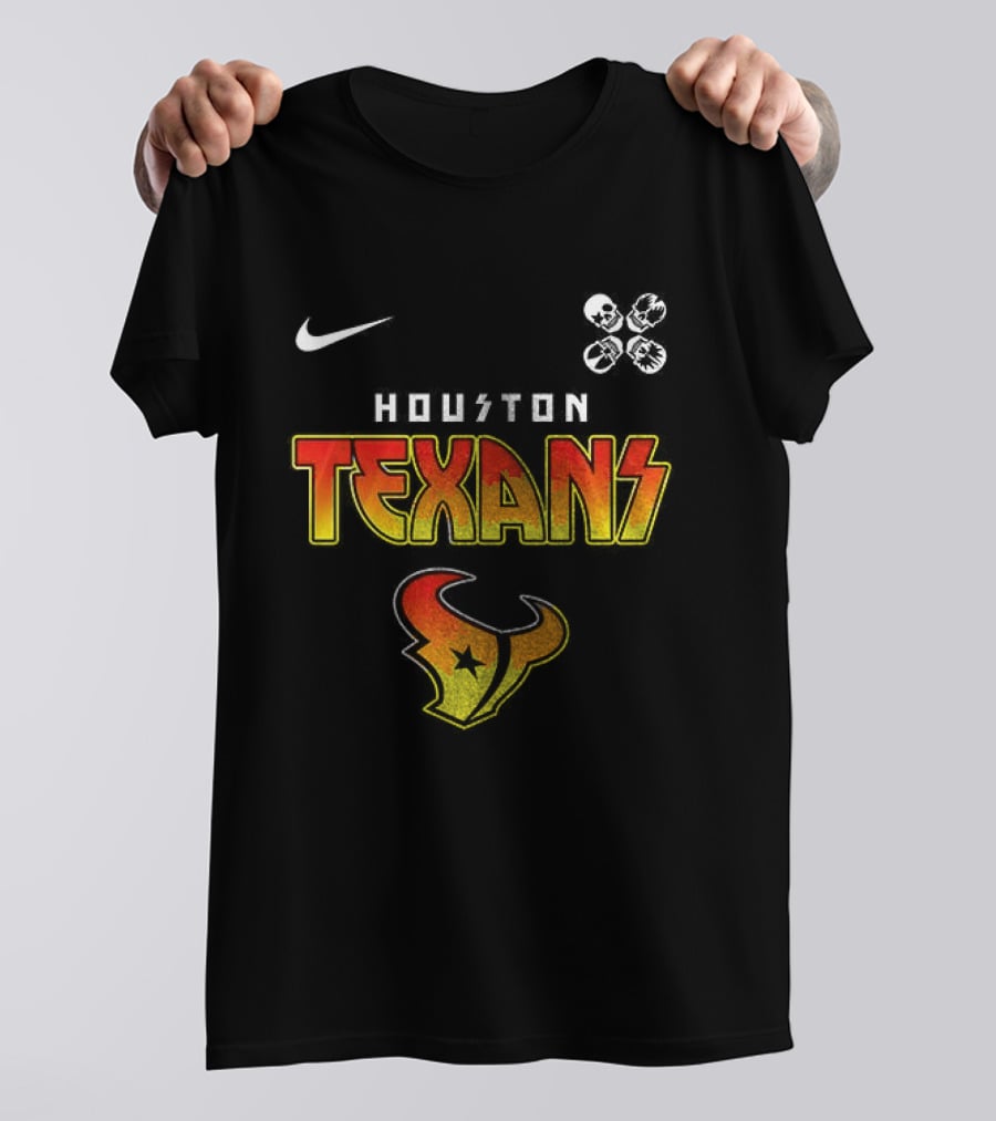 Houston Texans Rock And Roll All Nite Abbey Road Nike NFL Football Merchandising T-Shirt
