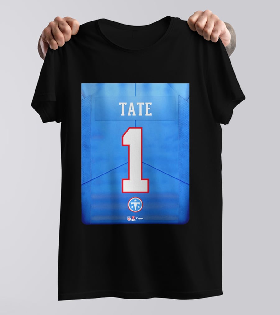 Carnell Tate 1 Jersey Tennessee Titans NFL 2026 Draft T-Shirt