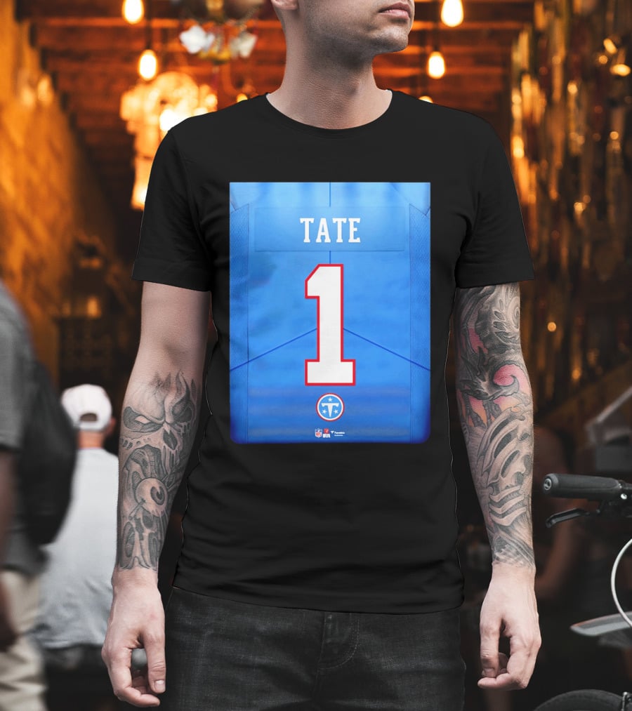 Carnell Tate 1 Jersey Tennessee Titans NFL 2026 Draft T-Shirt