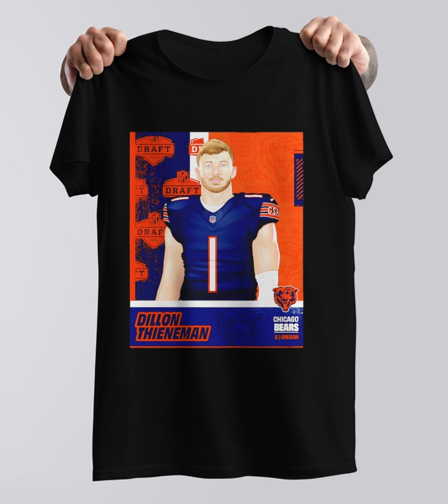 NFL 2026 Draft Chicago Bears Dillon Thieneman Oregon T-Shirt
