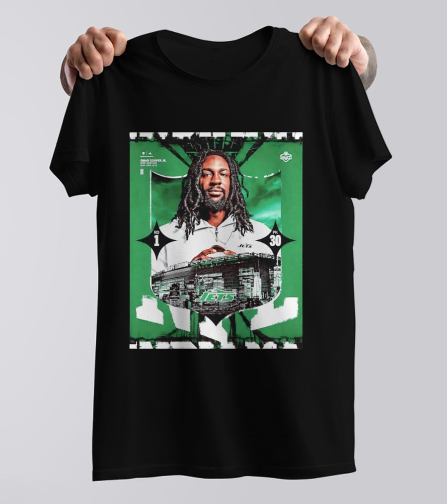 Omar Cooper Jr. Wide Receiver New York Jets 2026 Draft Pick 1 MetLife Stadium T-Shirt