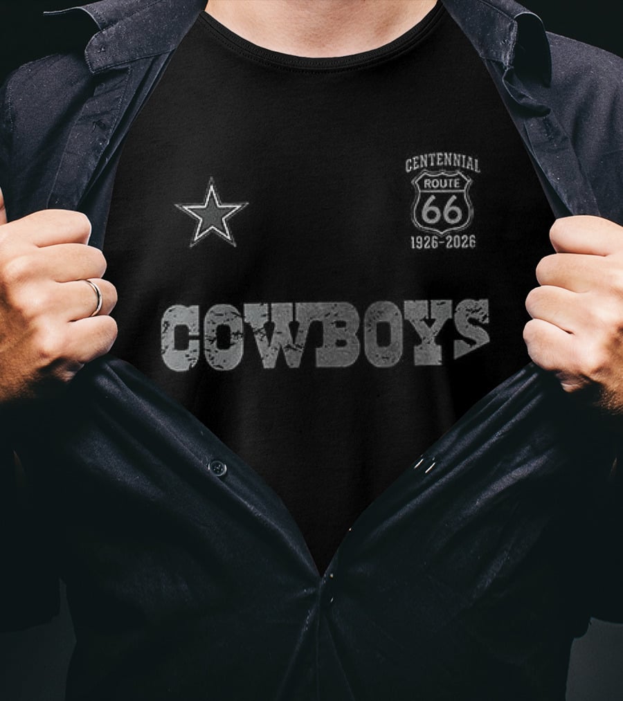 Dallas Cowboys Route 66 100th Anniversary Centennial Star T-Shirt