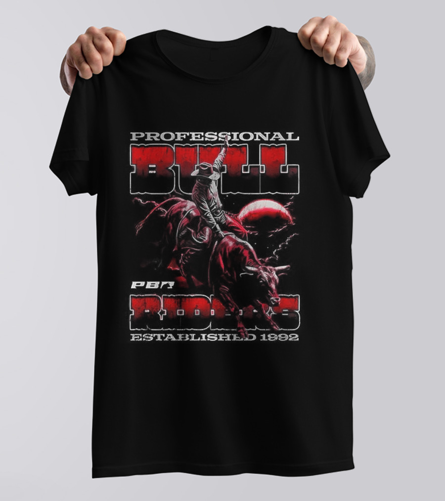 Professional Bull Riders Grunge 1992 Cowboy T-Shirt