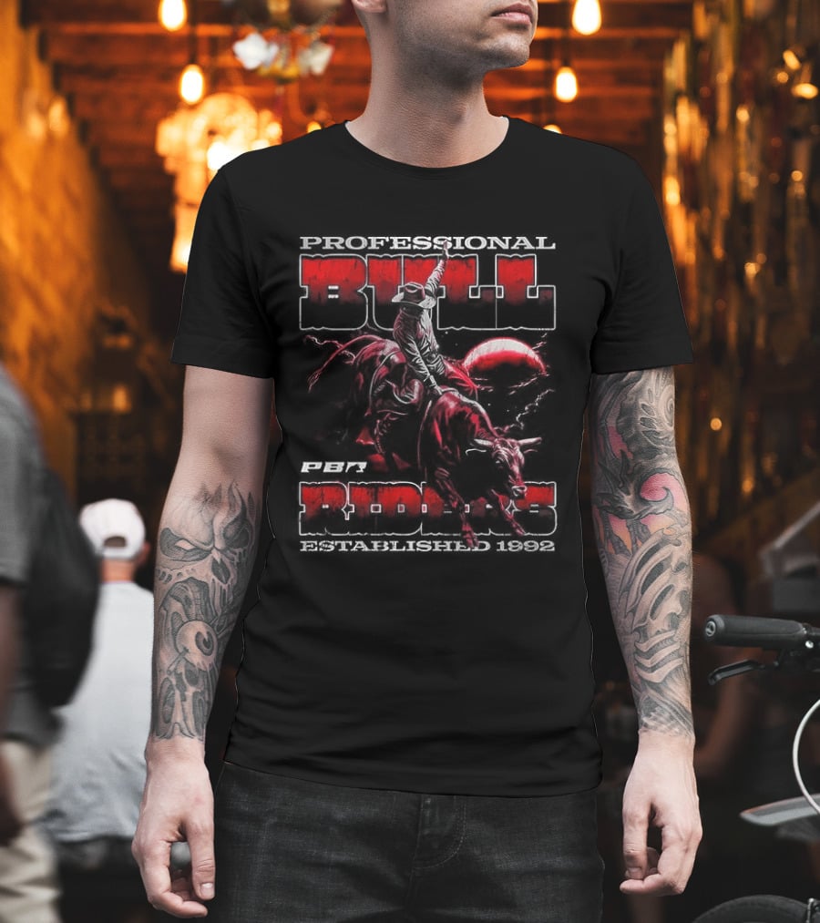 Professional Bull Riders Grunge 1992 Cowboy T-Shirt