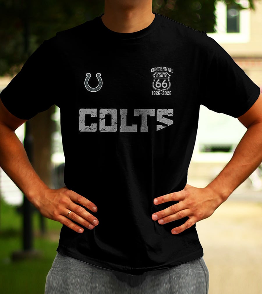 Indianapolis Colts Route 66 Centennial 100th Anniversary T-Shirt