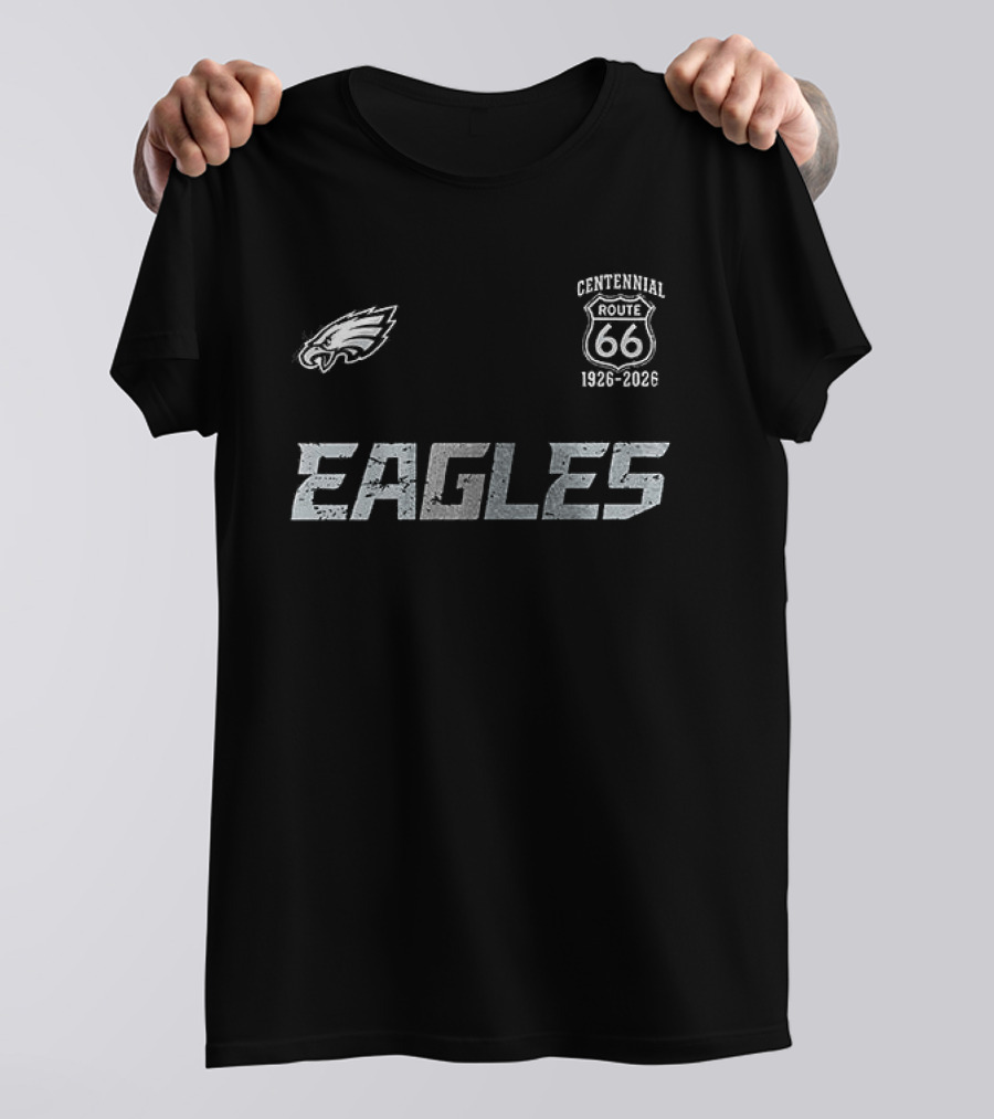 Philadelphia Eagles Route 66 Centennial 1926 2026 T-Shirt