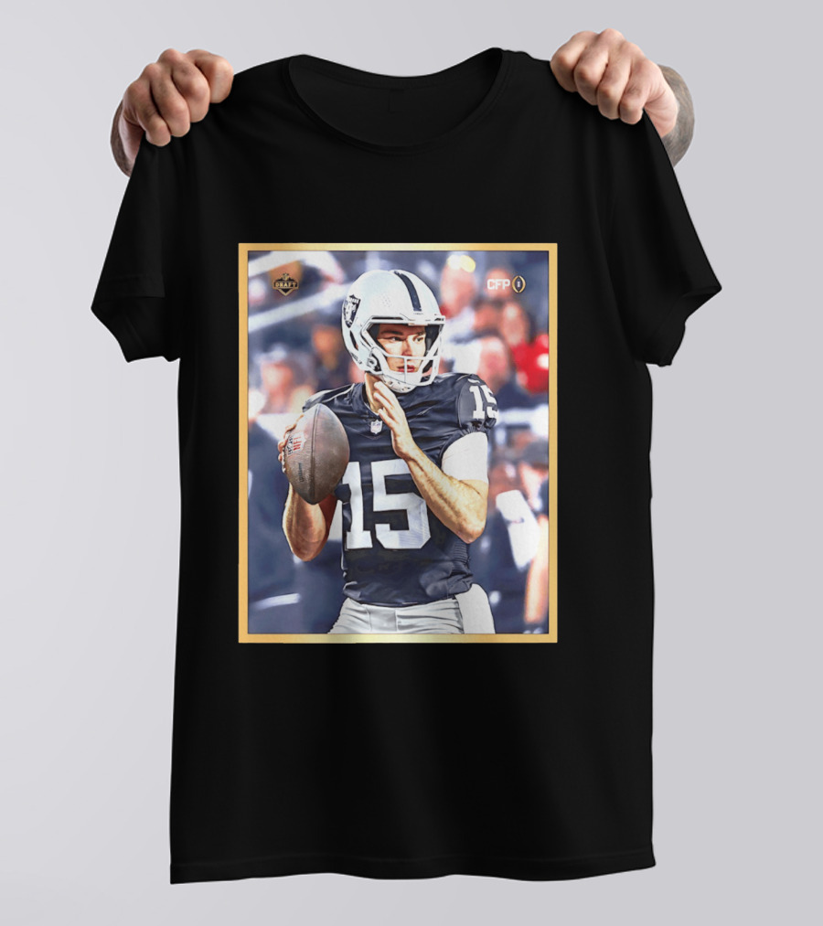 Fernando Mendoza 15 Las Vegas Raiders CFP Draft 2026 T-Shirt