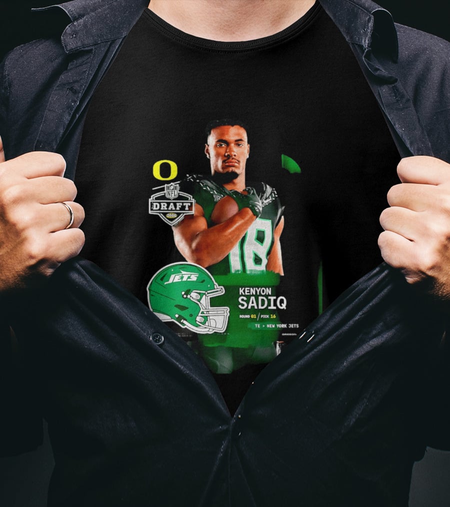 Kenyon Sadiq 2026 NFL Draft Round 1 Pick 16 New York Jets T-Shirt