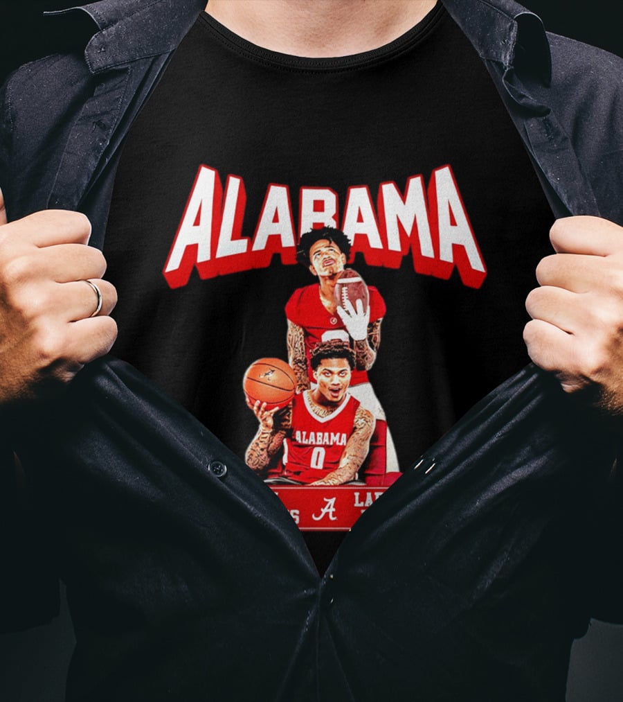 Alabama Crimson Tide Ryan Williams Labaron Philon Basketball Football T-Shirt