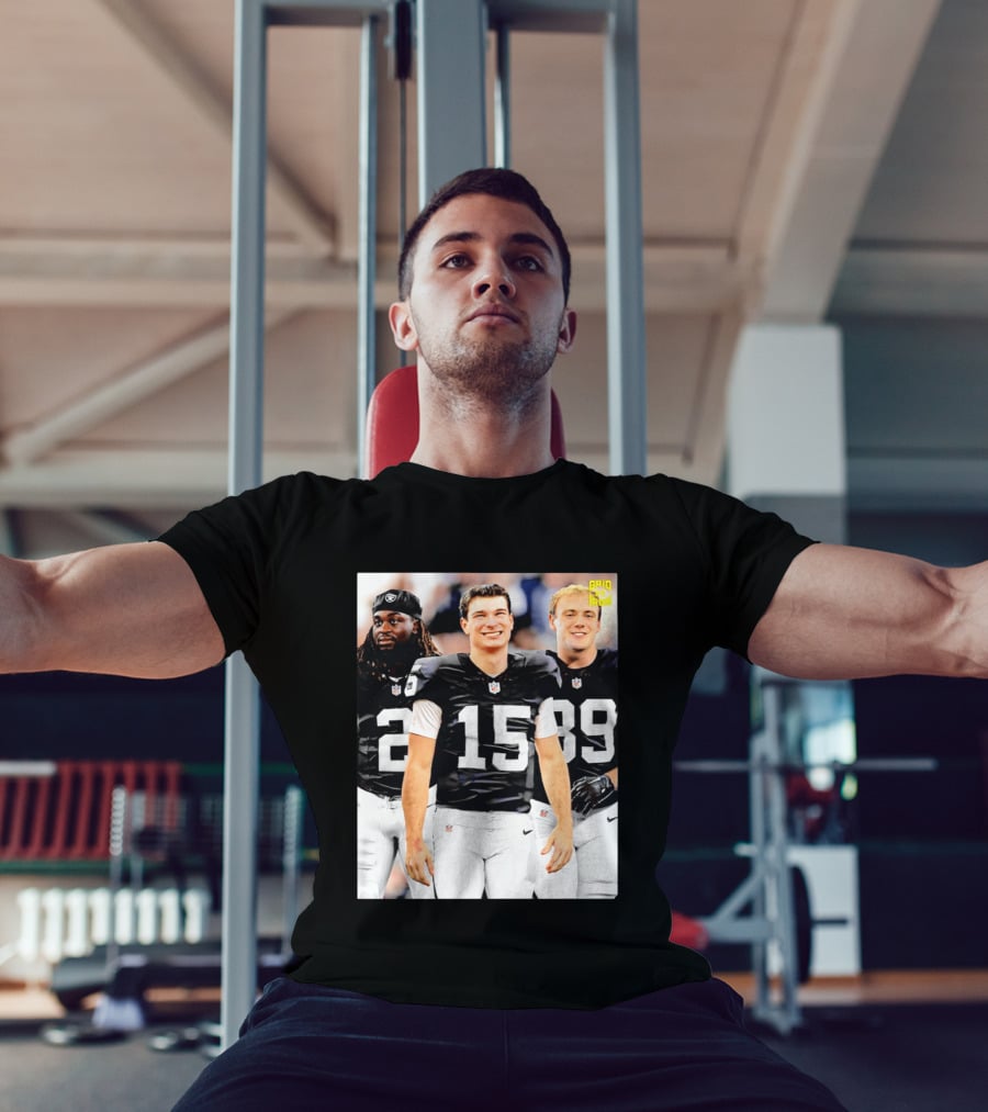 Las Vegas Raiders Kirk Cousins Fernando Mendoza Ashton Jeanty Gridiron T-Shirt