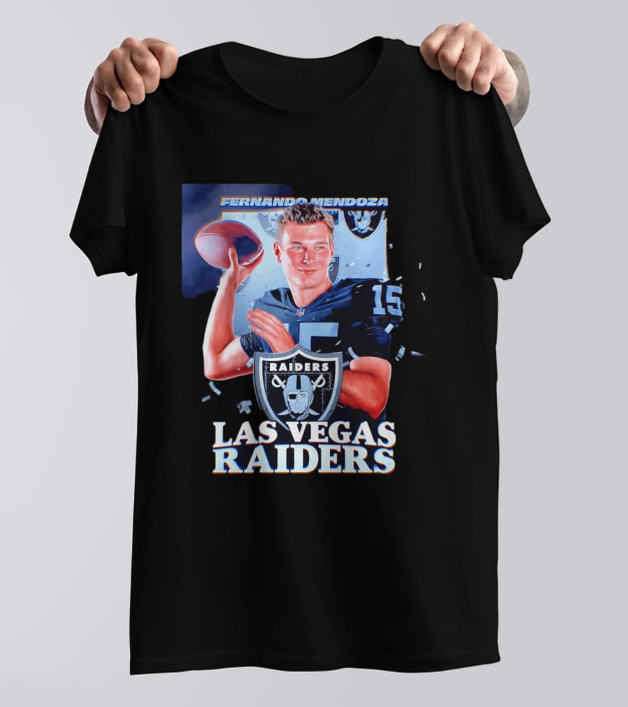 Fernando Mendoza Las Vegas Raiders Quarterback NFL Draft T-Shirt