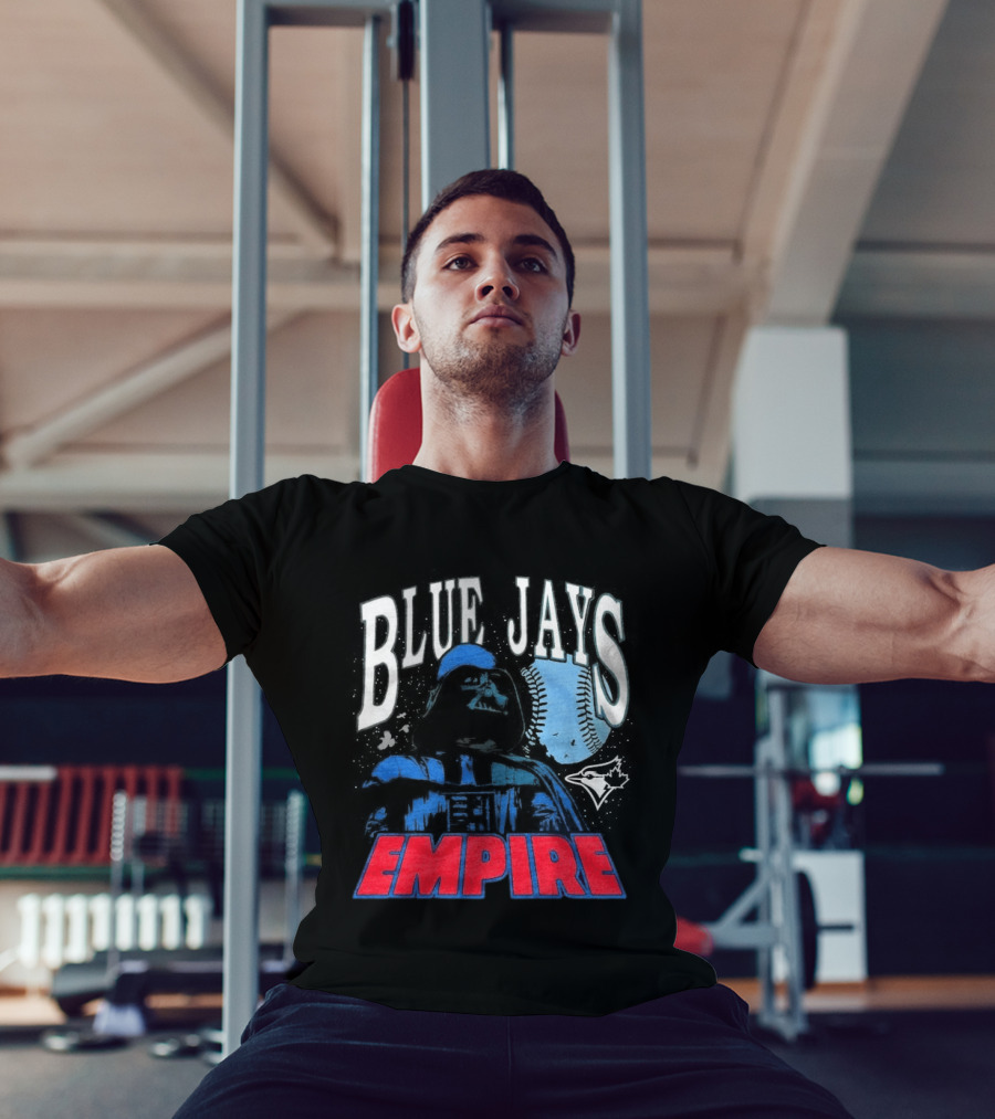 Star Wars MLB Crossover Blue Jays Empire Collaboration T-Shirt
