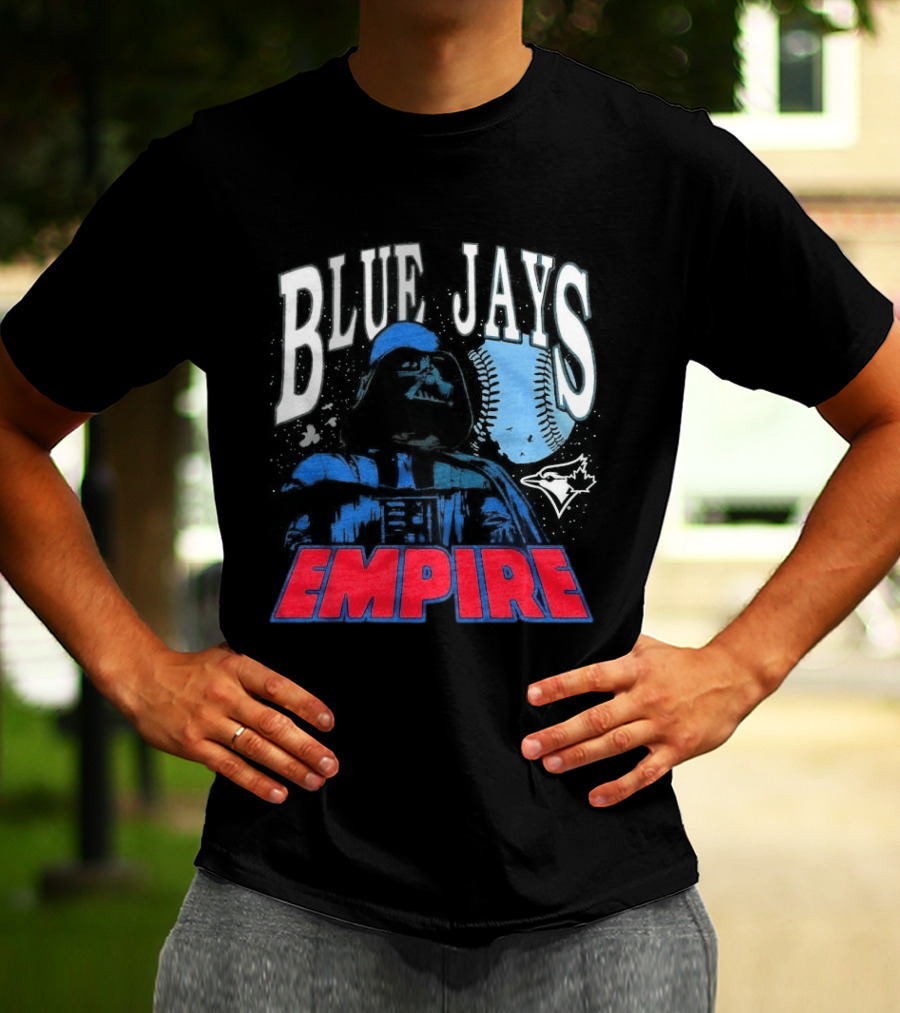 Star Wars MLB Crossover Blue Jays Empire Collaboration T-Shirt