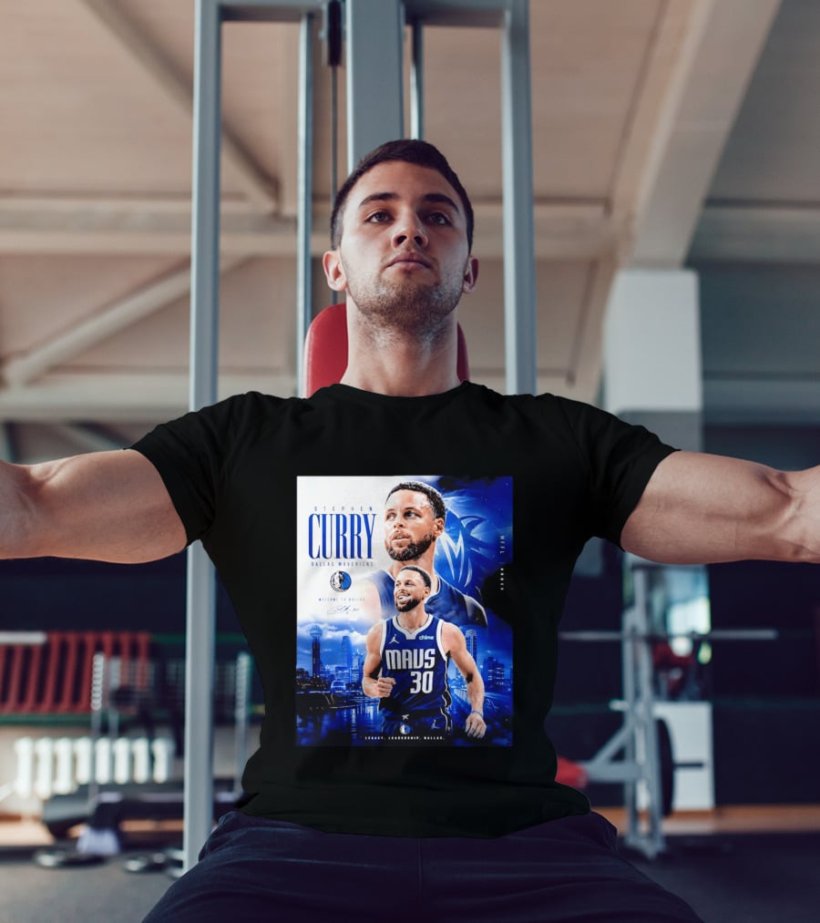 Stephen Curry Dallas Mavericks Welcome To Dallas Legacy Leadership Mavs 30 T-Shirt