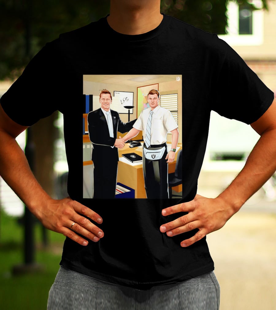 Fernando Mendoza Tom Brady Handshake NFL LFG Las Vegas Raiders T-Shirt