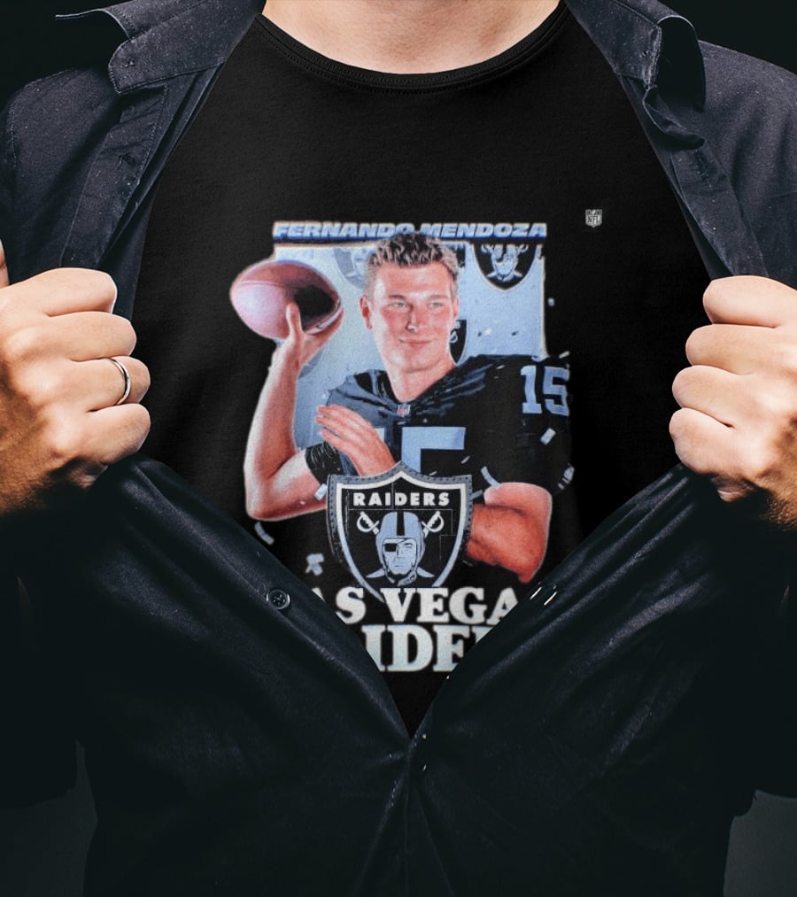 Fernando Mendoza Las Vegas Raiders Quarterback 2026 Mock Draft Prospect T-Shirt