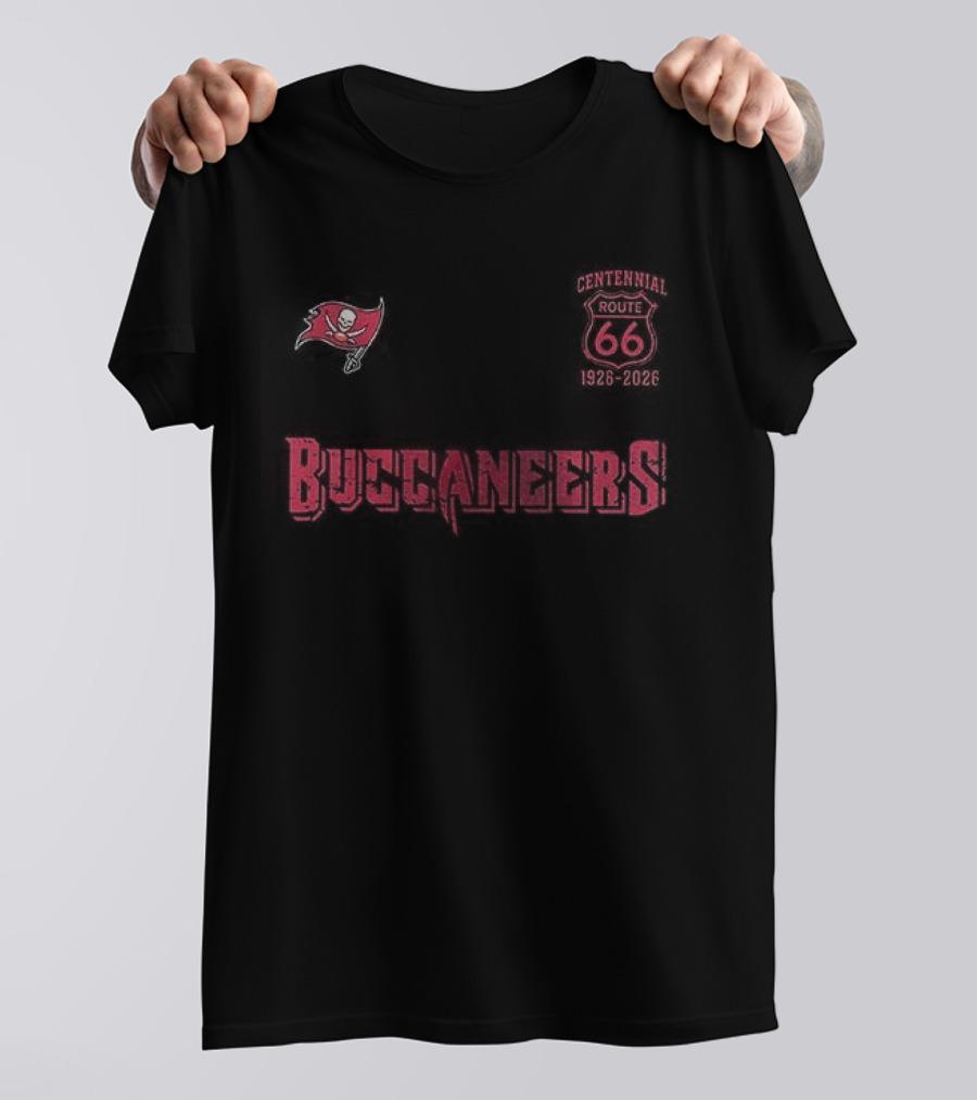 Tampa Bay Buccaneers Route 66 Centennial 100th Anniversary Celebration T-Shirt