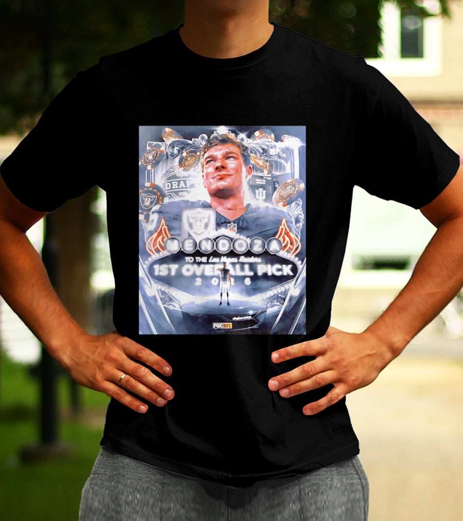 Fernando Mendoza Las Vegas Raiders 1st Overall Pick 2026 NFL Draft Fox Sports T-Shirt