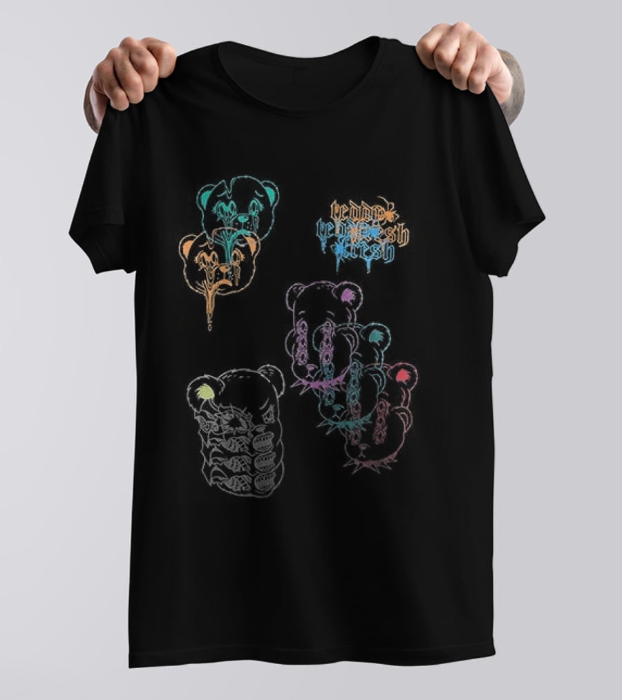 Teddy Fresh Colorful Bear Illustrations T-Shirt