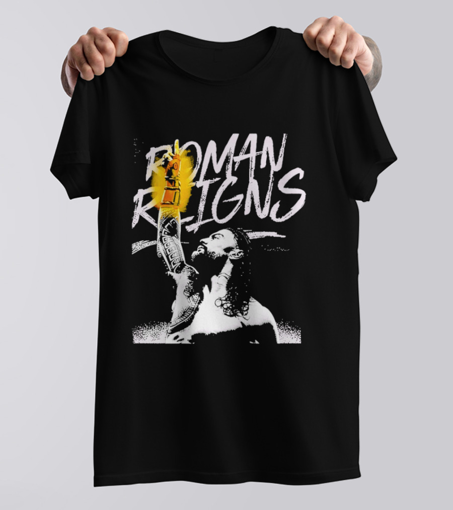 Roman Reigns WrestleMania 42 Champion 2026 Vegas Heavyweight T-Shirt