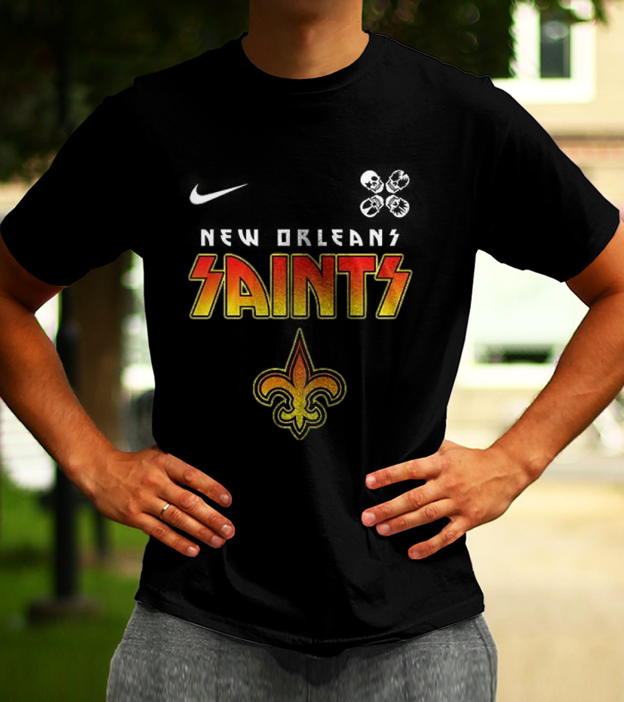 New Orleans Saints Rock And Roll Abbey Road T-Shirt