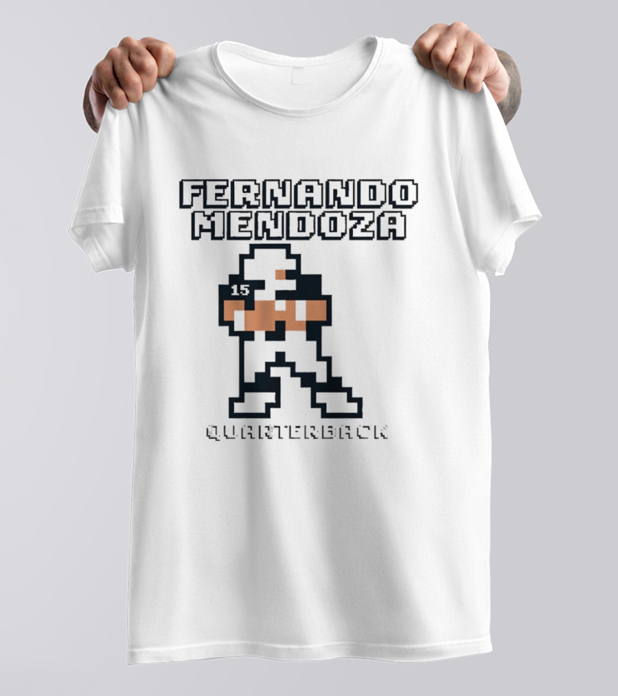 Fernando Mendoza Quarterback Retro Pixel T-Shirt