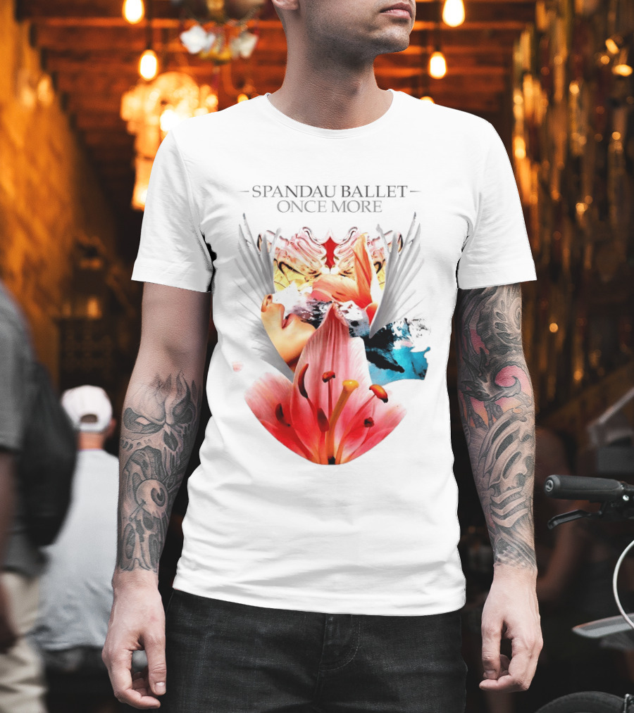 Spandau Ballet Once More Floral Abstract Wings T-Shirt