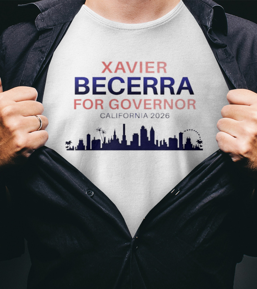Xavier Becerra For Governor California 2026 Skyline T-Shirt
