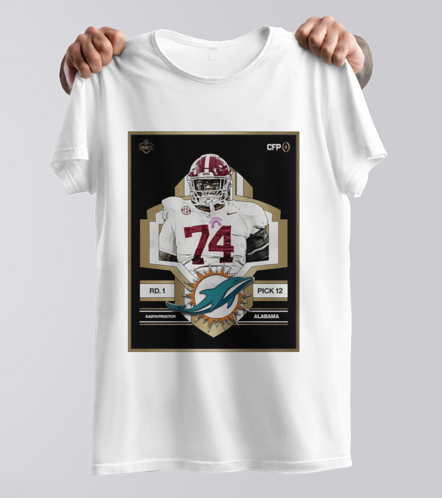 Kadyn Proctor Alabama Crimson Tide Pick 12 Draft 2026 T-Shirt