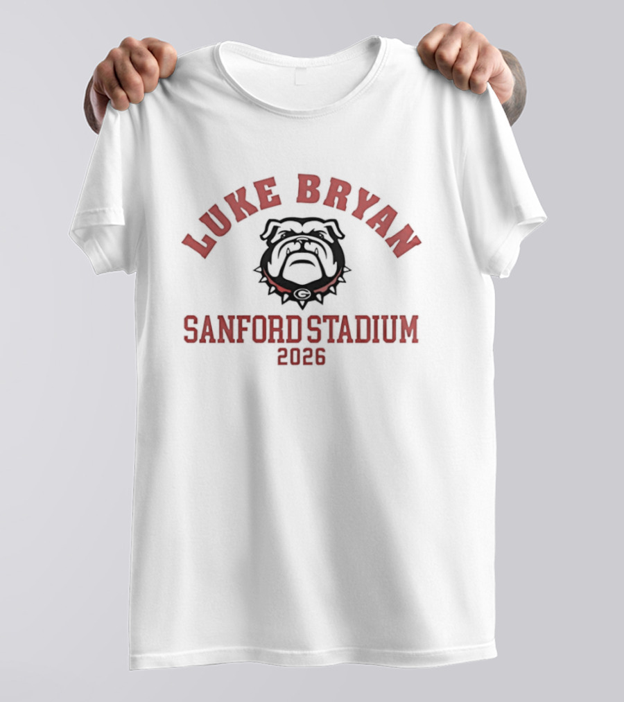 Luke Bryan Georgia Bulldogs Sanford Stadium 2026 Event T-Shirt