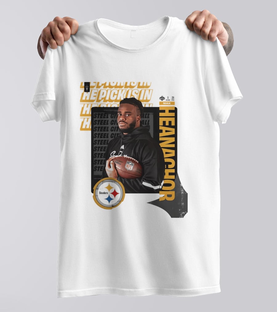 Max Iheanachor Steelers NFL Draft Round 1 Pick 21 2026 T-Shirt