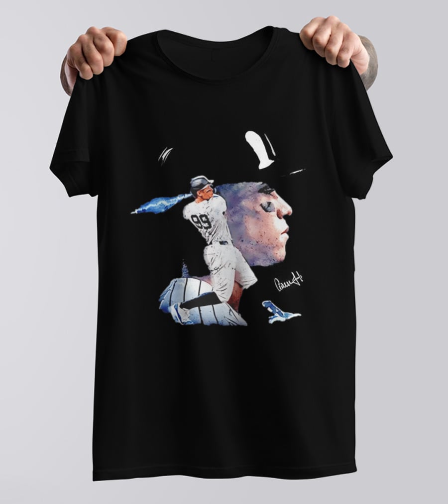 Aaron Judge New York Yankees Baseball Comic Art Jersey Number 99 T-Shirt