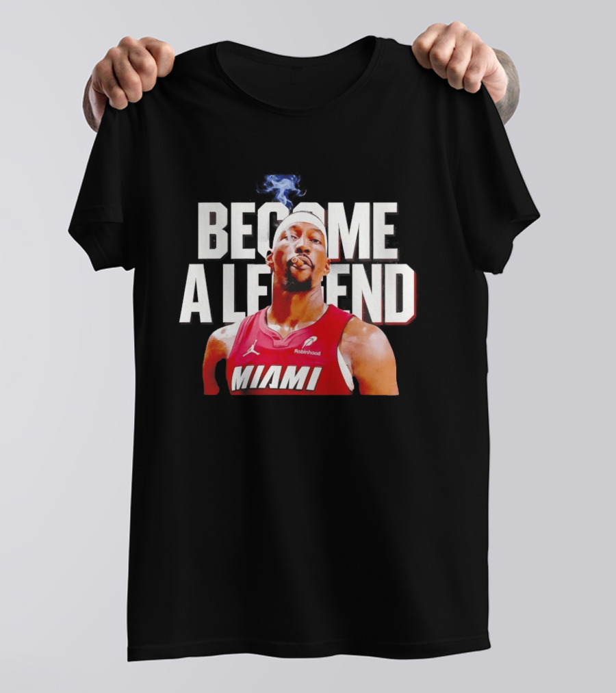 Bam Adebayo Miami Heat Become A Legend Smoking Cigar T-Shirt