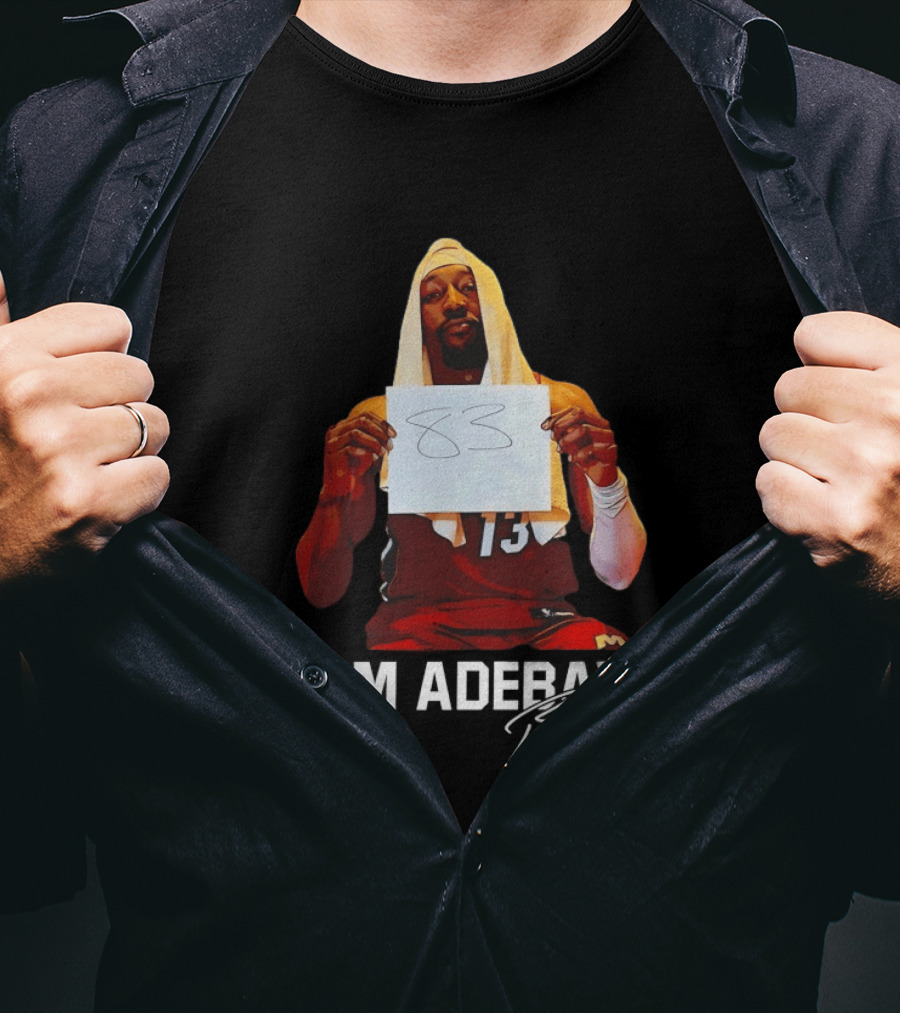 Bam Adebayo 13 Miami Basketball Legend 83 Milestone T-Shirt